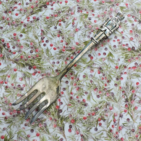 International Silver 3 Pieces Christmas Utensil Set Silverplate Extra Loose One - Picture 10 of 14